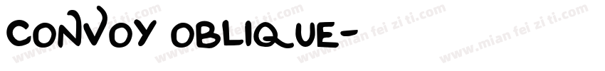 convoy oblique字体转换